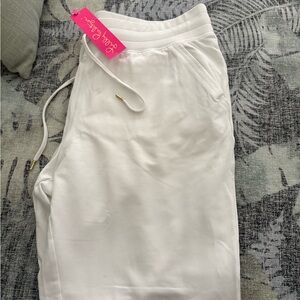 NWT Lilly Pulitzer white XL  Jogger Pants